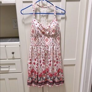 BOGO💞 Floral Sleeveless Dress with racer back Detail